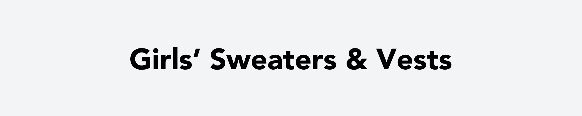 Girls' Sweaters & Vests